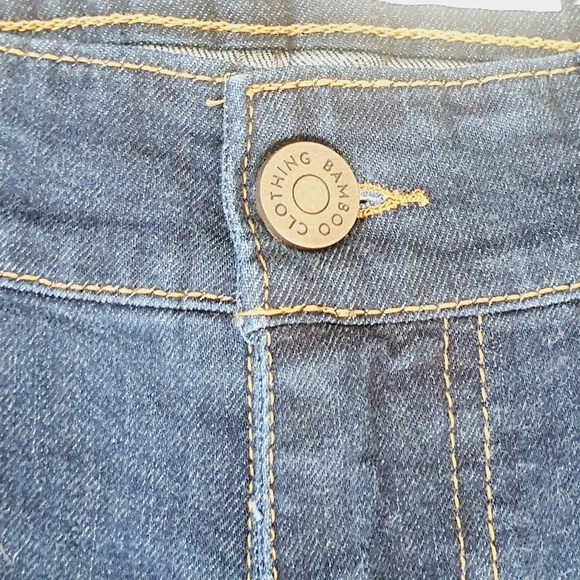 BAM Clothing 73 Zero Bamboo Denim Straight Leg Jeans Dark Blue Size 36 L32 NWT - Picture 4 of 15